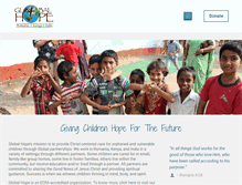 Tablet Screenshot of globalhope.org